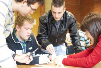 Comenius-Treffen in Bayreuth
Im Bild: So sieht internationale Kooperation in der Praxis aus.