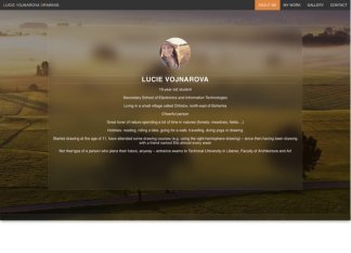 Die Screenshots zeigen die Webseiten, die die Schüler innerhalb der Projektwoche in Dobruska erstellt haben.