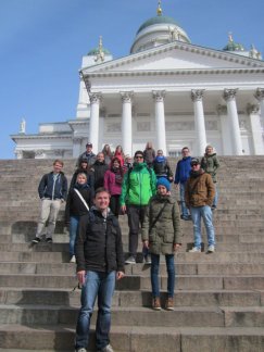 Bilder vom Besuch der deutschen Schüler an der Tallinna Majanduskool.
