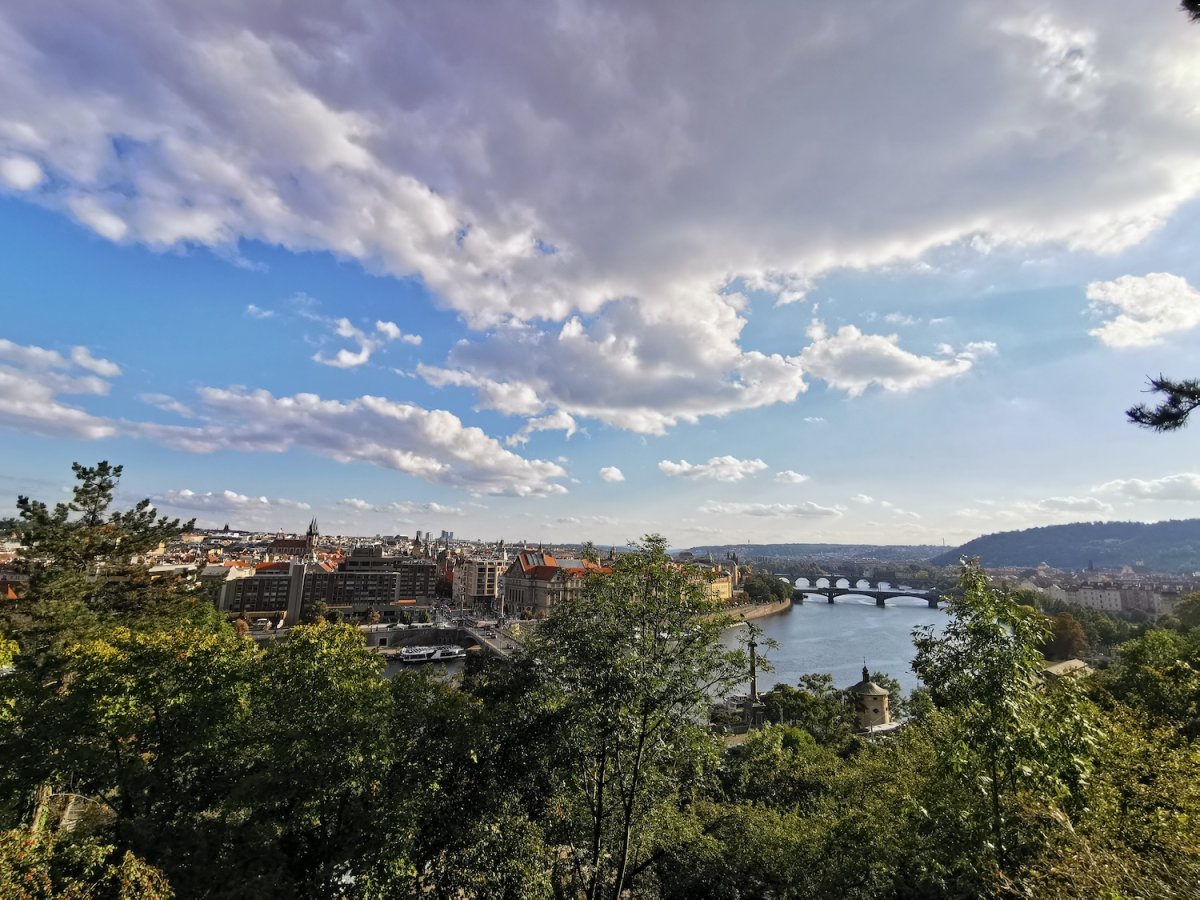 Blick auf die Moldau