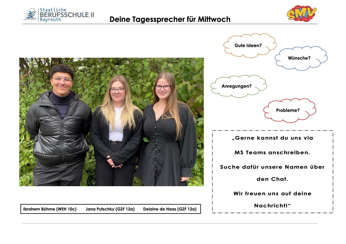 Tagessprecher Mittwoch